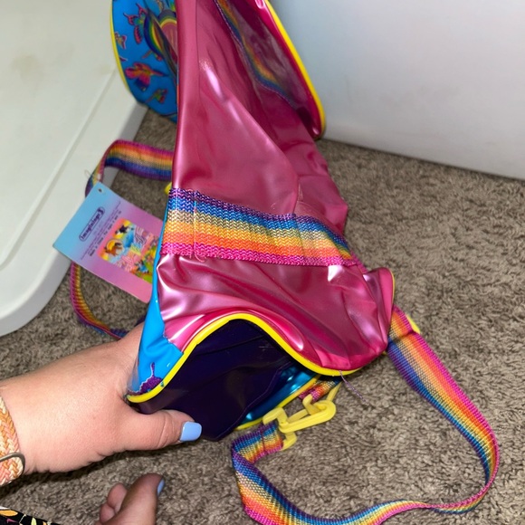 NWT Vintage Unused Condition Lisa Frank Rainbow Chaser Pink Cat Duffel Bag - Picture 12 of 13
